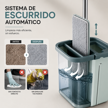 mopa trapeador plano premium 360°